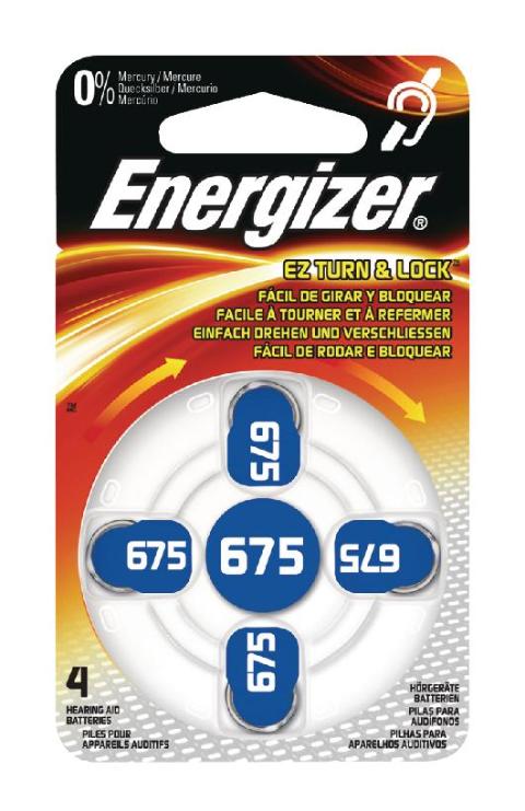 ENERGIZER Zink-Luft-Batterie PR44 1.4 V 4-Blister