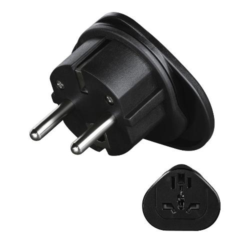 HAMA 223454 Reisestecker Universal auf deutschen Schutzkontaktstecker