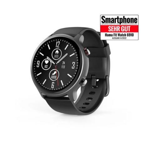 HAMA 178610 | Smartwatch "Fit Watch 6910", GPS, wasserdicht, Herzfrequenz, Blutsauerstoff