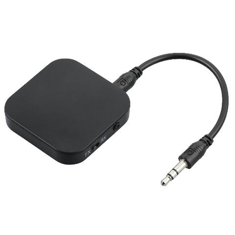 HAMA 184093 Bluetooth-Audio-Sender/Empfänger, 2in1-Adapter, Schwarz