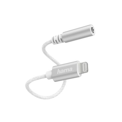 HAMA 187210 Lightning-Adapter auf 3,5-mm-Audiobuchse, Weiß