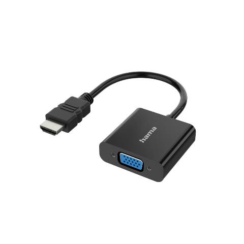 HAMA 200343 Video-Adapter, HDMI™-Stecker - VGA-Buchse, Audio-Buchse, Full-HD 1080p