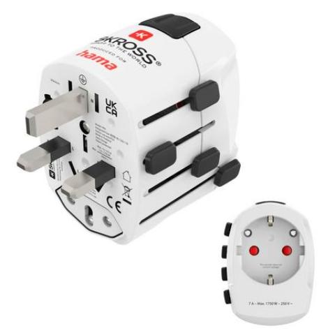 HAMA 223471 |  Hama Weltreiseadapter "World Travel Pro", 3-polig 