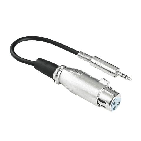 HAMA 41908 Audio-Adapter XLR-Kupplung - 3,5-mm-Klinken-Stecker Stereo 