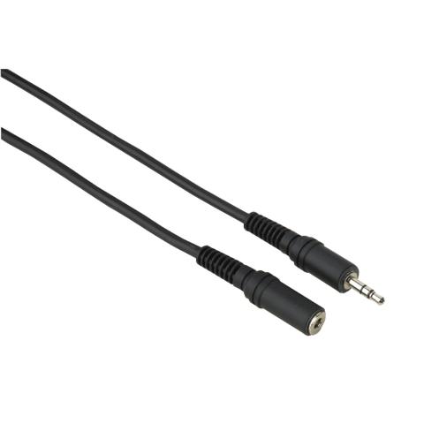 HAMA 43300 Audio-Kabel 3,5-mm-Klinken-Stecker/Kupplung, Stereo, 2,5 m 