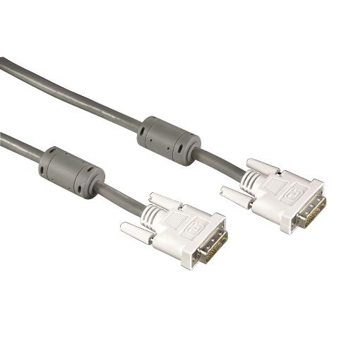 HAMA 45077 DVI-Kabel Dual Link, Ferritkern, doppelt geschirmt, 1,80 m