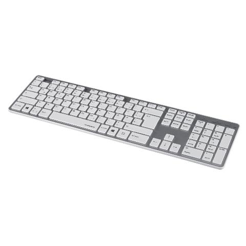 HAMA 50453 Tastatur "Rossano", Weiß/Silber