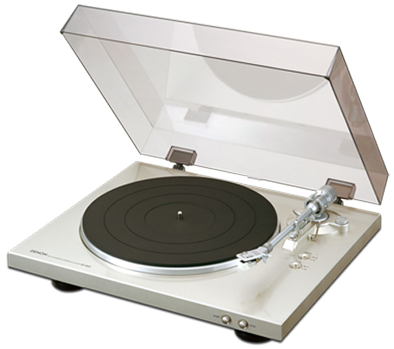 DENON DP-300F silber |   Vollautomatischer analoger Plattenspieler