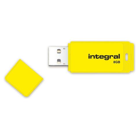 INTEGRAL USB Stick Neon 8GB gelb