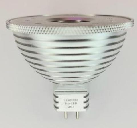 LED 12 REFLEKTOR 19MM BLAU