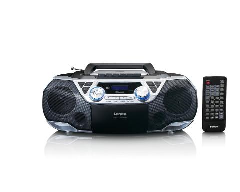 LENCO SCD720SI |  Radio mit CD-Player, DAB+/FM-Tuner, Kassette, Bluetooth, Aux-in, USB, 4 Lautsprecher, 2x 6 Watt