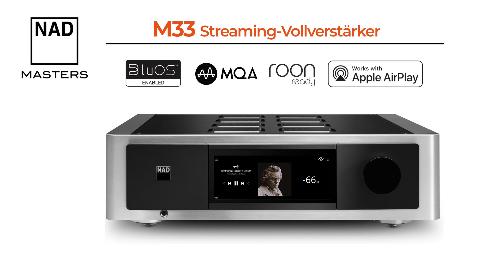 NAD M33 | BluOSTM Streaming-Vollverstärker