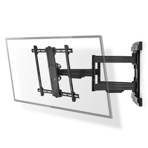 NEDIS TVWM6551BK | schwarz | Vollbewegliche TV-Wandhalterung | 37 – 80" | Max. 70 kg | 6 Drehpunkte