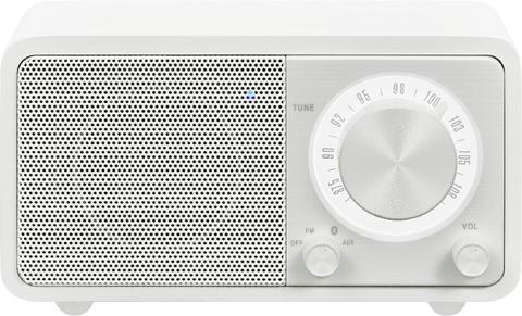 SANGEAN WR-7 weiß |  Radio 2-Band UKW/MW Bluetooth©, Holzgehäuse, Aux-in, Akku, USB aufladbar 