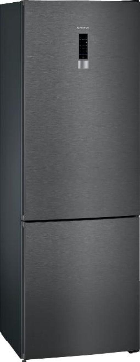 SIEMENS KG49NXXEA | iQ300 Freistehende Kühl-Gefrier-Kombination mit Gefrierbereich unten 203 x 70 cm blackSteel