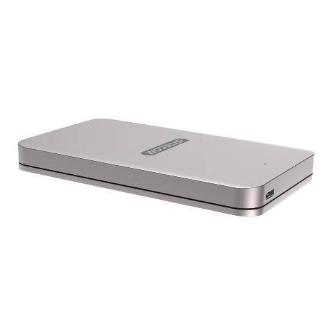SITECOM 195731 Festplattengehäuse "MD-402", für SATA 2,5"/HDD/SSD, USB-C 3.1, Aluminium