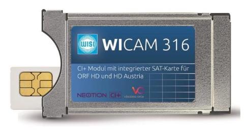 WISI WICAM 316 CI+ Modul mit integrierter Smart-Card