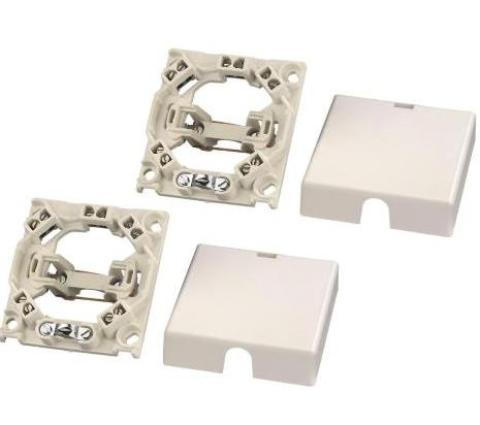 XAVAX 110972 Herdanschlussdose, 2 St./Polyb. 