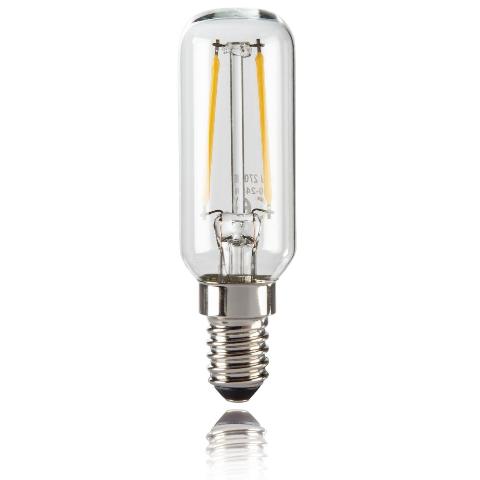 XAVAX 112825 LED-Filament, E14, 250lm ersetzt 25W, Röhrenlampe, Kühlschrank/Dunstabzug