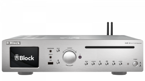 BLOCK CVR-10 silber | Internet-Receiver mit 2x 30 Watt reiner Musikleistung