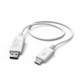 HAMA 178326 Lade-/Datenkabel, Micro-USB, 1,0 m, Weiß 