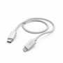 HAMA 183295 Schnelllade-/Datenkabel, USB Type-C auf Lightning, 1 m, Weiß