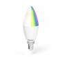 HAMA 176549 WiFi-LED-Lampe, E14, 4,5W, RGB, dimmbar