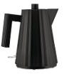 ALESSI MDL06/1B Plissé Wasserkocher schwarz