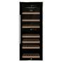 CASO WineComfort 38 black | Design Weintemperierer mit Kompressortechnik & Zwei Temperaturzonen