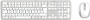 HAMA 173066 Tastatur-Maus-Set weiß