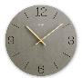 HAMA 185881 | Wanduhr "Kreta", Quarzuhr, analog, MDF, eingravierte Ziffern, Ø 30 cm, Grau