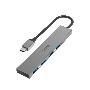 HAMA 200101 USB-C-Hub, 4 Ports, USB 3.2 Gen1, 5 Gbit/s, Alu, Ultra Slim