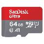 SANDISK 186501 microSDXC Ultra 64GB (A1/UHS-I/Cl.10/120MB/s) + Adapter "Imaging"