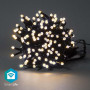 NEDIS WIFILX01W200 | SmartLife Dekorative LED | Schnur | Wi-Fi | Warmweiss | 200 LEDs | 20.0 m | Android™ / IOS