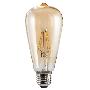 XAVAX 112877 LED-Filament, E27, 410lm ersetzt 36W, Vintagelampe, Amber, Warmweiß