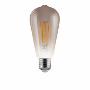 XAVAX 112917 | LED-Filament, E27, 420lm 8W, Vintage-Lampe Edison-Kolben, dimmbar, Warmweiß