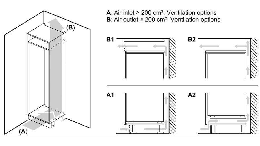 Bosch KIL32VFE0, Serie 4, Einbau-Kühlschrank mit Gefrierfach