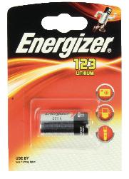 ENERGIZER Lithium-Batterie CR123A 3 V 1-Blister