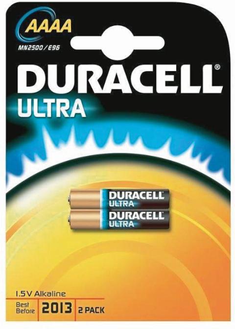 DURACELL Mini AAAA (LR8D425) 2er Blister | Mini Batterie
