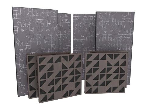 VICOUSTIC VicCinema VMT Kit grey pattern Walls & Ceiling Kit