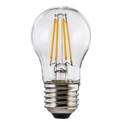 XAVAX 112557 LED-Filament, E27, 470lm ersetzt 40W, Tropfenlampe, Warmweiß