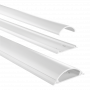 HAMA PVC-Kabelkanal, halbrund, 100/7/2,1 cm, Weiß 