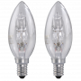 XAVAX 112459 Halogen-Kerzenlampe, E14, 20W, Warmweiß, 2 Stück