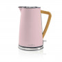 NEDIS KAWK510EPK pink | Wasserkocher | 1.7 l | Soft-Touch | Pink | Um 360 Grad drehbar | Verdecktes Heizelement
